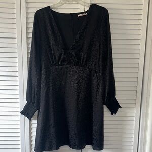 Miami Black Long Sleeve Dress